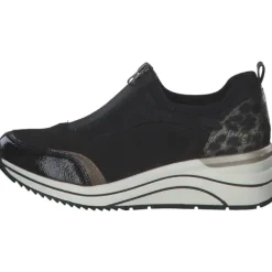 Damen Remonte Sneakers<D0T08-02, Slip-On-Sneaker, Damen, black/schwarz/bronze/schwarz/g