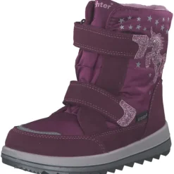 Kinder Richter Stiefel<5004, Winterstiefel, Kinder, berry/rose/silver