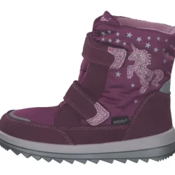 Kinder Richter Stiefel<5004, Winterstiefel, Kinder, berry/rose/silver