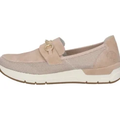 Damen Rieker Slipper<58955, Mokassins, Damen, Rosa