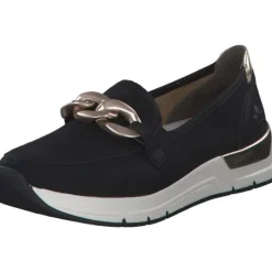 Damen Rieker Slipper<58944, Mokassins, Damen, Schwarz
