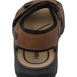 Herren Rieker Sandalen<26156, Outdoorsandalen, Herren, Braun (Mandel/Schwarz)