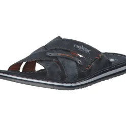 Herren Rieker Pantoletten & Badeschuhe<21599, Pantoletten, Herren, Blau (Ozean/Denim)