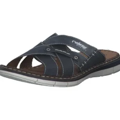 Herren Rieker Pantoletten & Badeschuhe<25199, Pantoletten, Herren, Grau (Whitedenim/Jeans)