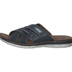 Herren Rieker Pantoletten & Badeschuhe<25199, Pantoletten, Herren, Grau (Whitedenim/Jeans)
