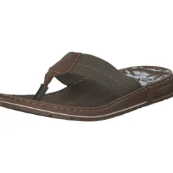 Herren Rieker Pantoletten & Badeschuhe<21280, Zehentrenner, Herren, Olive