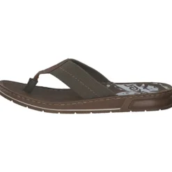 Herren Rieker Pantoletten & Badeschuhe<21280, Zehentrenner, Herren, Olive