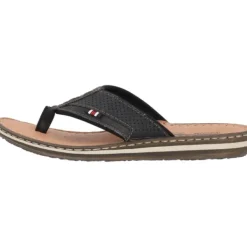 Damen Rieker Pantoletten & Badeschuhe|Pantoletten & Badeschuhe<21084, Zehentrenner, Schwarz