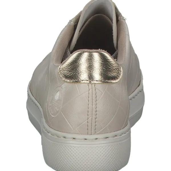 Damen Rieker Klassische- & Business Schuhe<L9800, Schnürschuhe, Damen, ivory/lightgold