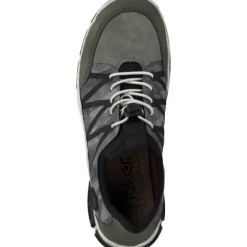 Damen Rieker Klassische- & Business Schuhe|Klassische- & Business Schuhe<L0657, Schnürschuhe, liane/schilf/negro/stein-camo/