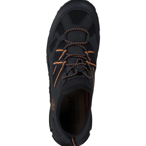 Damen Rieker Klassische- & Business Schuhe|Klassische- & Business Schuhe<L0656, Schnürschuhe, pazifik/pazifik/schwarz