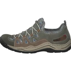 Damen Rieker Slipper<L0539, Slipper, Damen, liane/schilf/shell/kornblume