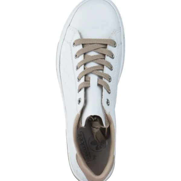 Damen Rieker Klassische- & Business Schuhe<L88W2, Schnürschuhe, Damen, weiss/Rosa/Beige