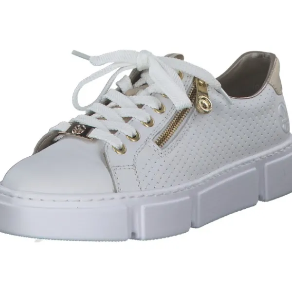 Damen Rieker Klassische- & Business Schuhe<N5932, Schnürschuhe, Damen, hartweiss/muschel