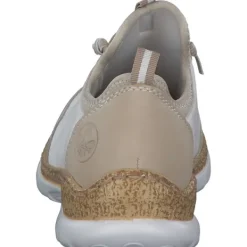 Damen Rieker Klassische- & Business Schuhe<N4253, Schnürschuhe, Damen, perle/weiss/perlcreme