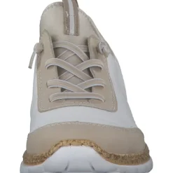 Damen Rieker Klassische- & Business Schuhe<N4253, Schnürschuhe, Damen, perle/weiss/perlcreme