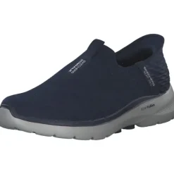 Herren Skechers Slipper<216278 NVY Go walk 6 Slip ins, Slipper, Herren, Blau
