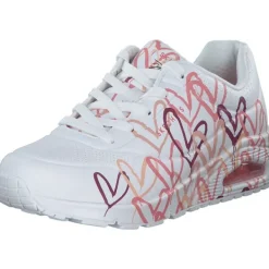 Damen Skechers Klassische- & Business Schuhe<155507, Schnürschuhe, Damen, Weiß