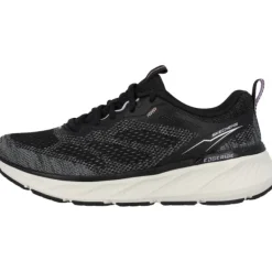 Damen Skechers Klassische- & Business Schuhe<150471, Schnürschuhe, Damen, BLACK KNIT / LAVENDER TRIM