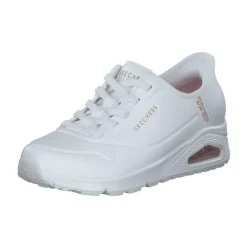 Damen Skechers Klassische- & Business Schuhe<177112, Schnürschuhe, Damen, white