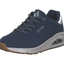 Damen Skechers Klassische- & Business Schuhe<155196, Schnürschuhe, Damen, navy/silver