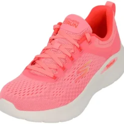 Damen Skechers Klassische- & Business Schuhe<129423, Schnürschuhe, Damen, pink coral