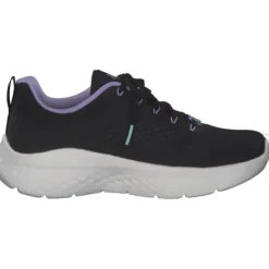 Damen Skechers Klassische- & Business Schuhe<129423, Schnürschuhe, Damen, black purple