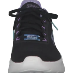 Damen Skechers Klassische- & Business Schuhe<129423, Schnürschuhe, Damen, black purple
