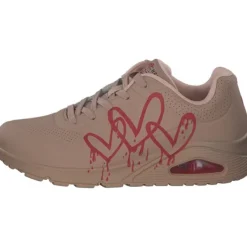 Damen Skechers Klassische- & Business Schuhe<177980, Schnürschuhe, Damen, natural/red