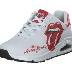 Damen Skechers Klassische- & Business Schuhe<177965, Schnürschuhe, Damen, white/red