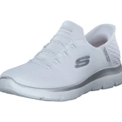 Damen Skechers Sneakers<150123, Slip-On-Sneaker, Damen, WHITE