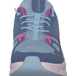 Damen Skechers Sneakers<150420, Slip-On-Sneaker, Damen, slate mesh / pink trim