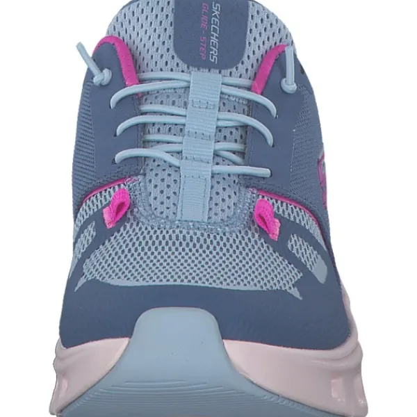 Damen Skechers Sneakers<150420, Slip-On-Sneaker, Damen, slate mesh / pink trim