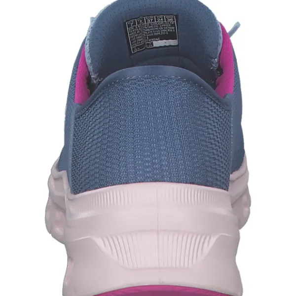 Damen Skechers Sneakers<150420, Slip-On-Sneaker, Damen, slate mesh / pink trim