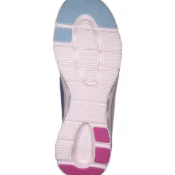 Damen Skechers Sneakers<150420, Slip-On-Sneaker, Damen, slate mesh / pink trim