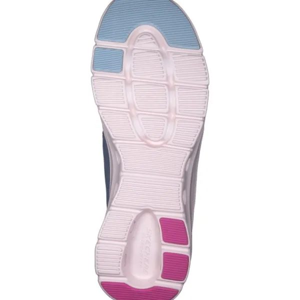 Damen Skechers Sneakers<150420, Slip-On-Sneaker, Damen, slate mesh / pink trim