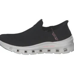 Damen Skechers Sneakers<150422, Slip-On-Sneaker, Damen, BLACK KNIT / PINK TRIM