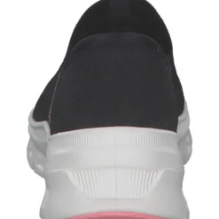 Damen Skechers Sneakers<150422, Slip-On-Sneaker, Damen, BLACK KNIT / PINK TRIM
