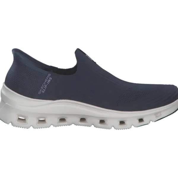 Damen Skechers Sneakers<150422, Slip-On-Sneaker, Damen, NAVY KNIT / BLUE TRIM