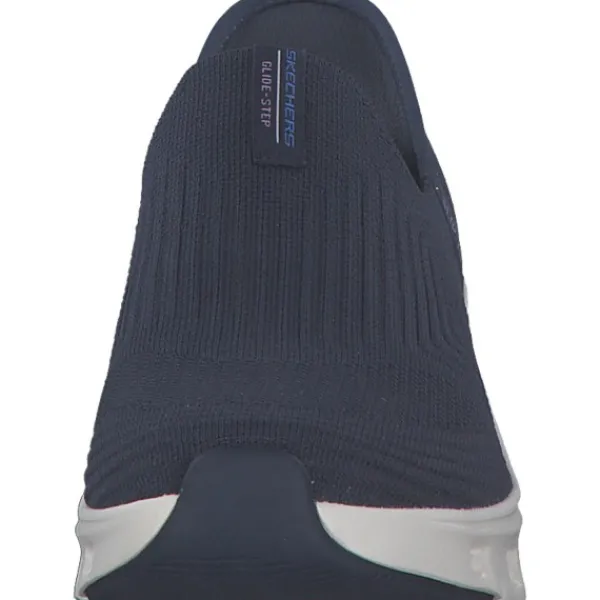 Damen Skechers Sneakers<150422, Slip-On-Sneaker, Damen, NAVY KNIT / BLUE TRIM