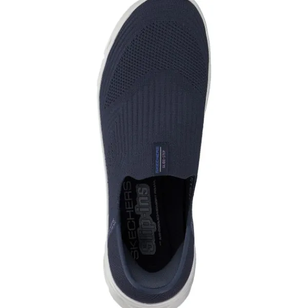Damen Skechers Sneakers<150422, Slip-On-Sneaker, Damen, NAVY KNIT / BLUE TRIM
