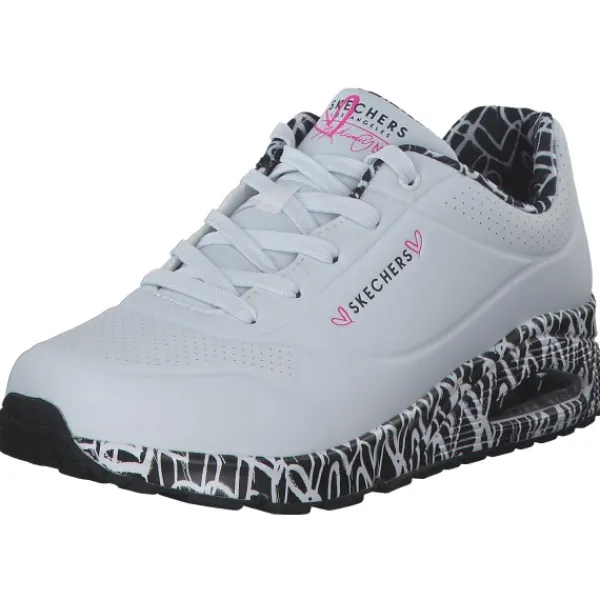 Damen Skechers Sneakers<155506, Sneakers Low, Damen, white/black