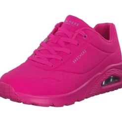 Damen Skechers Sneakers<73667, Sneakers Low, Damen, Pink (Neon Pink)