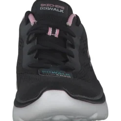 Damen Skechers Sneakers<124578, Sneakers Low, Damen, black/pink