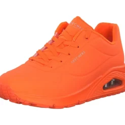 Damen Skechers Sneakers<73667, Sneakers Low, Damen, neon orange