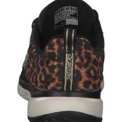 Damen Skechers Sneakers<13476, Sneakers Low, Damen, Schwarz (Black/Gold)