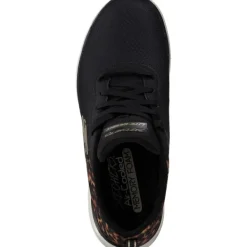 Damen Skechers Sneakers<13476, Sneakers Low, Damen, Schwarz (Black/Gold)