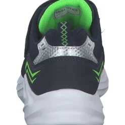 Kinder Skechers Slipper<403609L NVLM Mazematics, Slipper (Kinder), Kinder, navy/lime