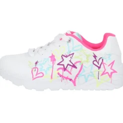 Kinder Skechers Klassische- & Business Schuhe<310391L, Schnürschuhe, Kinder, white/neon multi