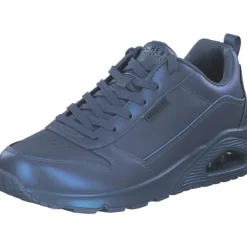 Damen Skechers Klassische- & Business Schuhe<177104-SLT UNO-GALACTIC GAL, Schnürschuhe, Damen, SLATE METALLIC